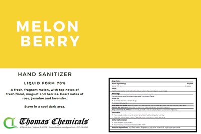 Label (Melon Berry Gallon Label)